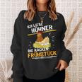 Ich Liebe Hühner Frühstücks-Sweatshirt, Witziges Bauernhof Tee Geschenke für Sie