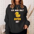 Ich Mag Halt Enten Badeente Ente Sweatshirt Geschenke für Sie