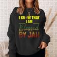 Ich Weiß Ich Bin Gesegneton Jah Rasta Sweatshirt Geschenke für Sie