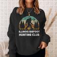 Illinois Bigfoot Hunting Club Sasquatch Fan Sweatshirt Gifts for Her