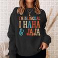 I’M Bilingual Haha And Jaja Spanish Heritage Month Teacher Sweatshirt Gifts for Her