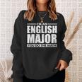 I'm An English Major You Do The Math Sweatshirt Gifts for Her