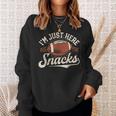I'm Just Here For The Snacks Fantasy Football League Sweatshirt Gifts for Her