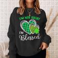 I'm Not Lucky I'm Blessed St Patrick's Day Christian Sweatshirt Gifts for Her