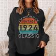 I'm Not Old I'm Classic Vintage 1924 100St Birthday Sweatshirt Gifts for Her