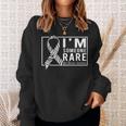 I'm Someone Rare Disease Awareness Day 2024 Zebra Ribbon Sweatshirt Gifts for Her