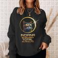 Indiana Total Solar Eclipse Cat Lover Wachers April 8Th 2024 Sweatshirt Gifts for Her