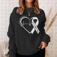 Infertility Awareness Heart Orange Ribbon Ivf Transfer Day Sweatshirt Gifts for Her