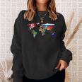 International World Flags Flag Of The Countries Of The World Sweatshirt Gifts for Her