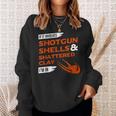 If It Involves Shotgun Shells & Shattered Clay Trap Skeet Sweatshirt Gifts for Her