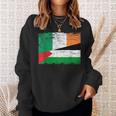 Ireland Palestine Flags Half Irish Half Palestinian Sweatshirt Gifts for Her