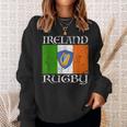 Ireland Rugby Vintage Irish Flag Rugby Fan Sweatshirt Gifts for Her