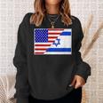 Israel And America Friendship Countries Flag Outfit Sweatshirt Gifts for Her