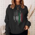 Italian American Flag Combo Italy Usa Italia Patriotic Sweatshirt Gifts for Her