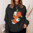 Italian Caprese Salad Tomato Basil Mozzarella Foo Sweatshirt Geschenke für Sie