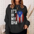 It's In My Dna Puerto Rico Flag Puerto Rican Fingerprint Sweatshirt Gifts for Her