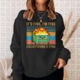 It's Fine I'm Fine Everything's Fine Lil Dumpster Fire Sweatshirt Gifts for Her