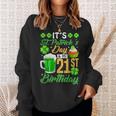 It's St Patrick's Day & My 21St Birthday Glass Of Beer Men Sweatshirt Gifts for Her