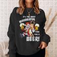 It's The Most Wonderful Time For A Beer Santa Xmas Sweatshirt Gifts for Her