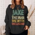 Jake The Man The Myth The Legend First Name Jake Sweatshirt Gifts for Her