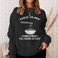 Japanese Ramen Christmas Pajama- Noodles Xmas Sweatshirt Gifts for Her