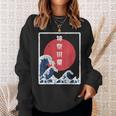 Japanese Retro Style Kanagawa The Great Wave Sweatshirt Gifts for Her
