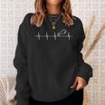 Jumping Horse Heartbeat Equestrian Sweatshirt Gifts for Her