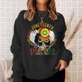 Junenth Breaking Every Chain Since 1865 African Women Sweatshirt Gifts for Her