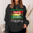 Junenth Is My Independence Day Black Pride Melanin Sweatshirt Gifts for Her