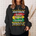 Junenth Is My Independence Day Black Pride Sweatshirt Gifts for Her