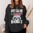Just Call A Christmas Beast With Cute Little Raccoon Sweatshirt Gifts for Her