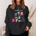 Karma Is A Cat Cat Cat Lovers Sweatshirt Gifts for Her