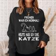 Katzen Sprüche Katze Papa Katzen Sweatshirt Geschenke für Sie