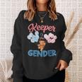 Keeper Of The Gender Reveal Baby Bear Balloons Party Sweatshirt Gifts for Her