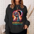 Kerrville Texas Total Solar Eclipse 2024Rex Dinosaur Sweatshirt Gifts for Her