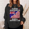 Kinda American Kinda Australian America Australia Usa Sweatshirt Gifts for Her