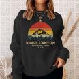 Kings Canyon National Park Retro Souvenir Sweatshirt Gifts for Her