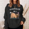 Klimakiller No 1 Cute Pug Dog Lover Sweatshirt Geschenke für Sie
