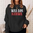 Kurwa Was Los Kurwa Poland Polska Sweatshirt Geschenke für Sie
