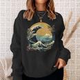La Gran Ola Y Las Montañas Arte Japonés Kanagawa Camisa de entrenamiento Regalos para ella