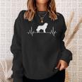 Landseer Heartbeat Ecg Dog Sweatshirt Geschenke für Sie