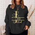 Latif Sweatshirt mit Goldenem Ornament-Design, Personalisiert Geschenke für Sie