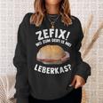 Leberkas Liver Cheese Melt Meat Cheese Meat Sausage Sweatshirt Geschenke für Sie