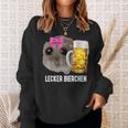 Lecker Bierchen X Sad Hamster Meme Bier Weizenbier Weißbier Sweatshirt Geschenke für Sie