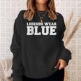 Legends Wear Blue Team Spirit Game Competition Color Sports Sweatshirt Gifts for Her