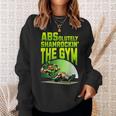 Leprechaun Fitness Absolutely Shamrokin' The Gym Sweatshirt Gifts for Her