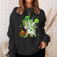 Lepricorn Dabbing Softball Unicorn St Patrick's Day 2024 Sweatshirt Gifts for Her