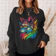 Lesbian Lgbt Gay Pride Wolf Sweatshirt Gifts for Her