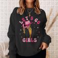 Let's Go Girls Western Black Cowgirl Bachelorette Party Sweatshirt Gifts for Her