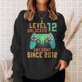 Level 12 Unlocked 12Th Birthday 12 Year Old Gamer Bday Sweatshirt Gifts for Her
